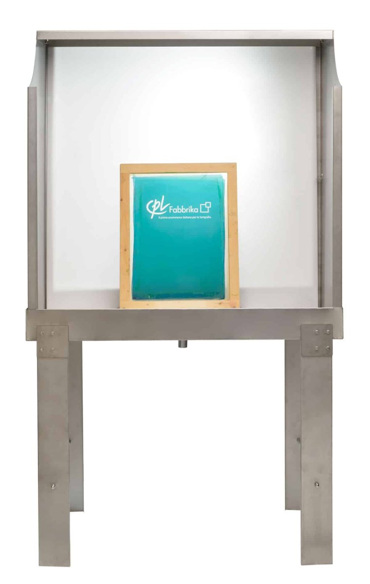 Vasca INOX per il lavaggio dei Telai per Serigrafia. Per telai fino a 80×90 cm. Retroilluminabile. - immagine 3
