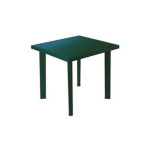 TAVOLO IN RESINA QUADRATO MOD. FIOCCO VERDE 80×75