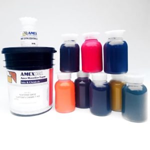 Texprint Amex. Collezione 9 colori. Comprende 1 Kg di Texprint Base Coprente.