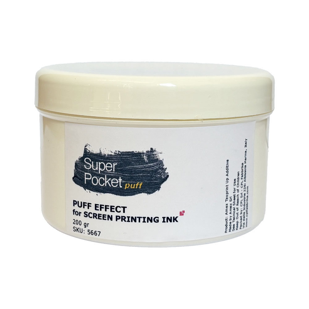 Puff Super Pocket 200 gr. Additivo per Inchiostri Serigrafici per ottenere l’effetto rigonfiante - immagine 2
