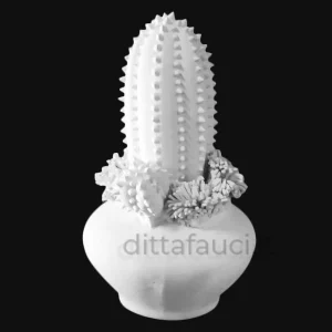 Cactus h 15 cm, diam. 9 cm | Piantine in ceramica