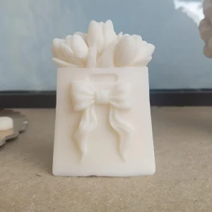 Candela Borsa con Tulipani in Cera
