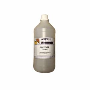 Solvente 110 BIO Amex. Ideale per per la pulizia dei telai serigrafia. Confezione da 0,5 Lt e 1 Lt.